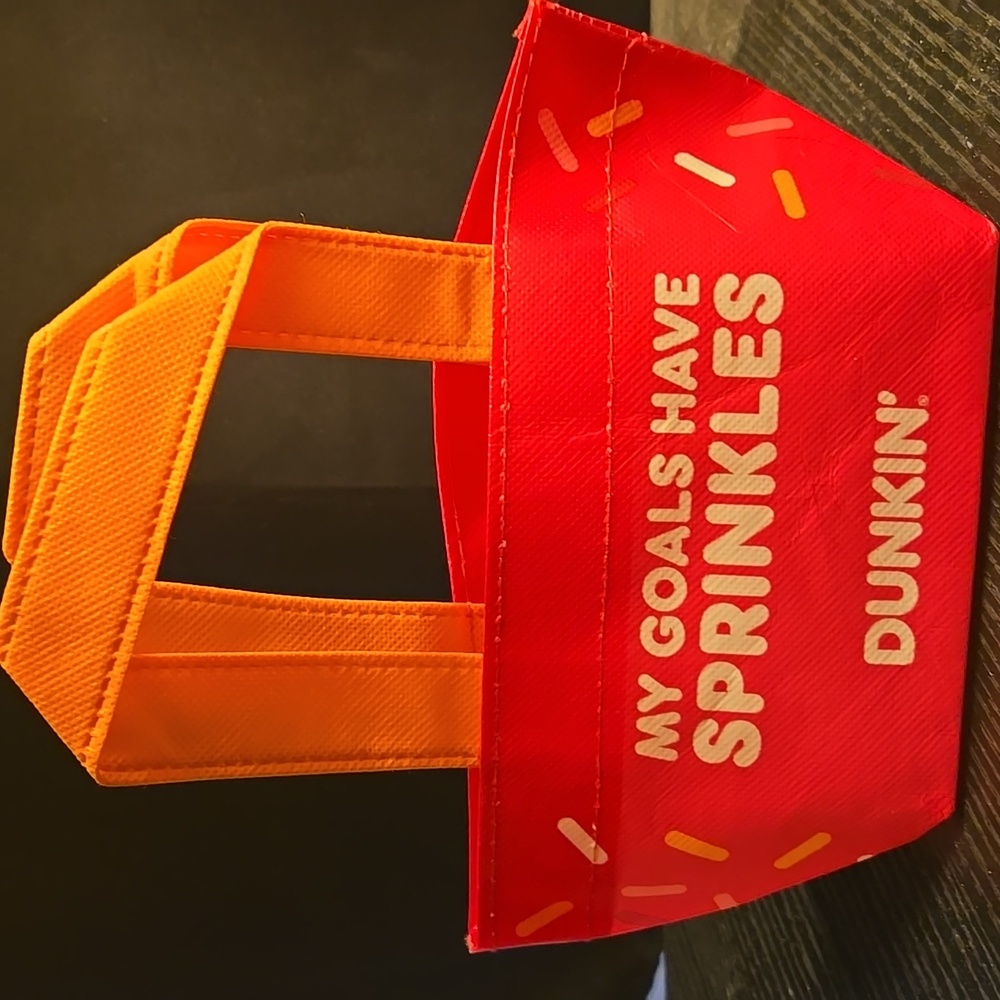 Dunkin' Orange and Pink  Tote Bag